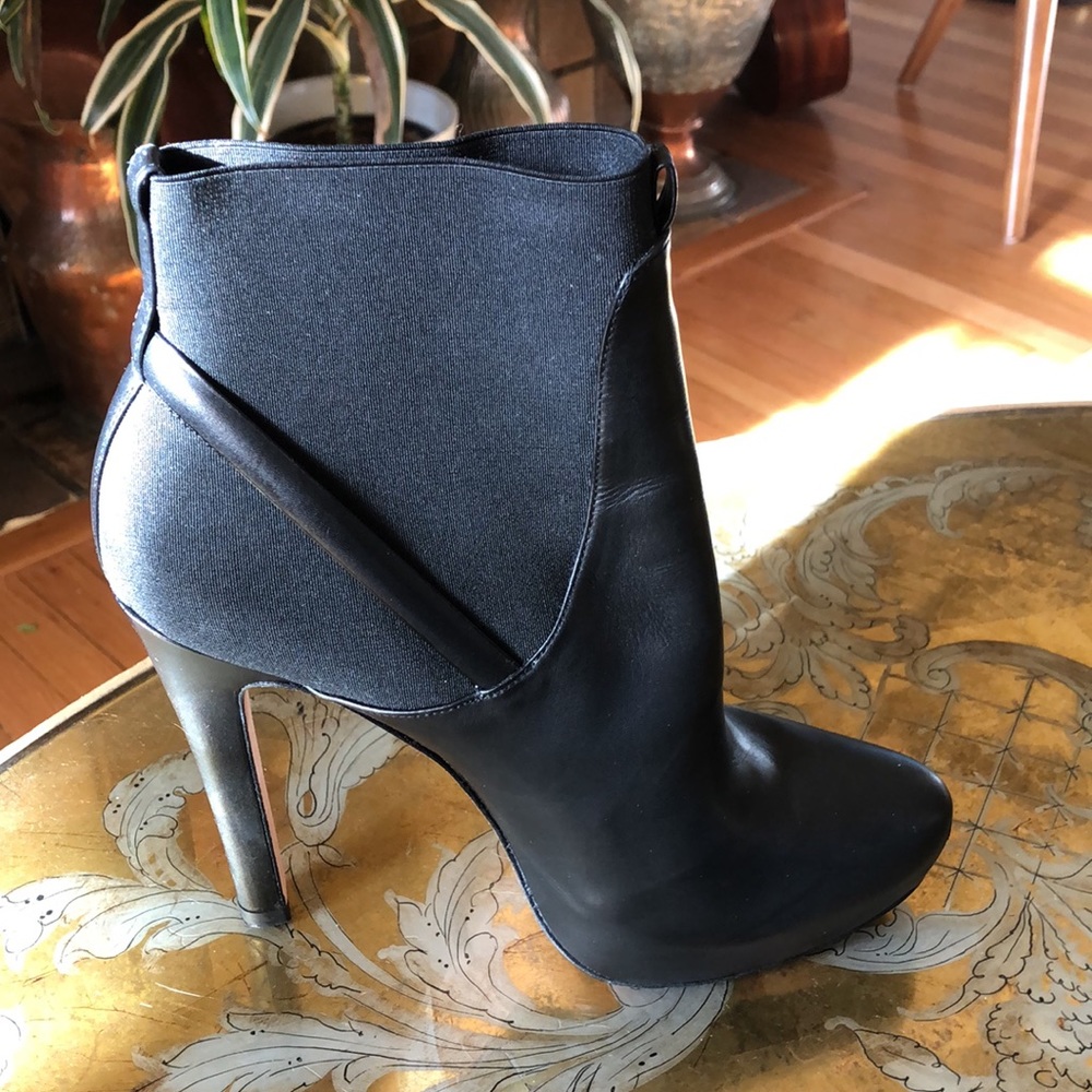 Pura Lopez black high heeled boots size 38 - Picture 2 of 7